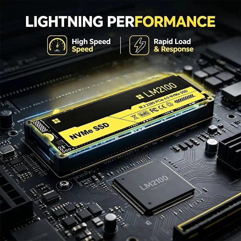 M.2 Nvme 4Tb Pcie 4.0 Ssd - قرص تخزين صلب جديد LM2100 M.2