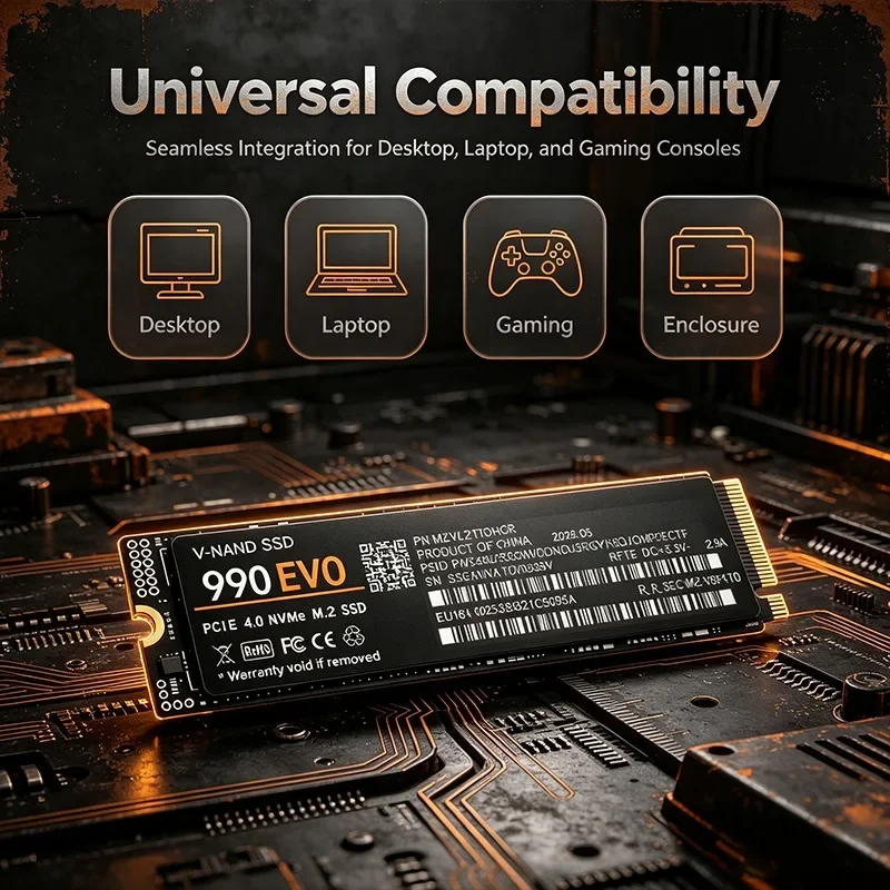 قرص تخزين داخلي SSD أصلي 990 E - مراجعة M.2 Nvme 4Tb Pcie 4.0 Ssd وسعره