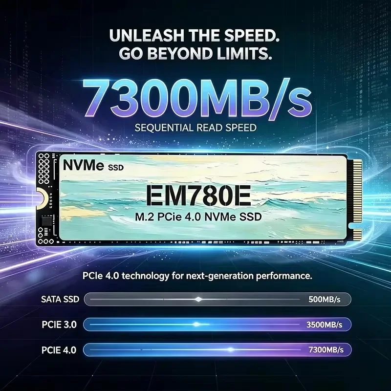 قرص تخزين صلب جديد EM780E M.2  - مراجعة M.2 Nvme 4Tb Pcie 4.0 Ssd وسعره