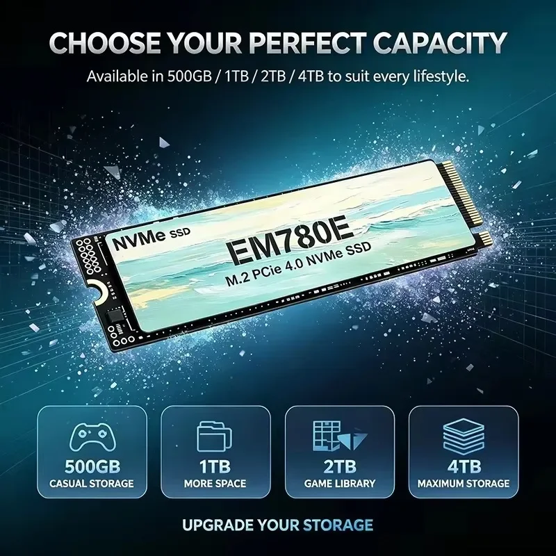 قرص تخزين صلب جديد EM780E M.2  - مراجعة M.2 Nvme 4Tb Pcie 4.0 Ssd وسعره