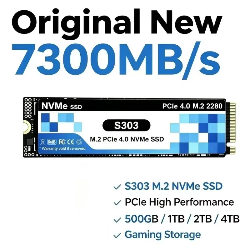 قرص تخزين SSD داخلي أصلي S303  - مراجعة M.2 Nvme 4Tb Pcie 4.0 Ssd وسعره